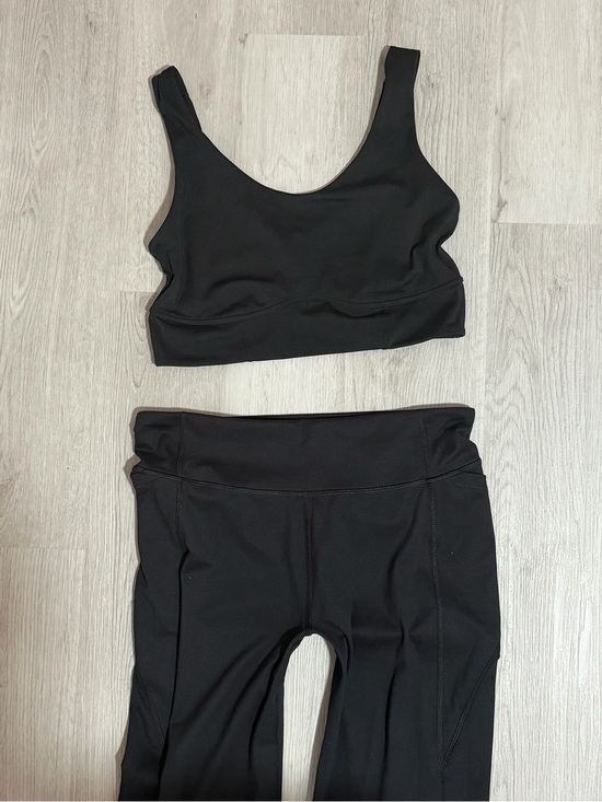 all in motion Other - all in motion Black Seamless Workout Set - Scoop Bra & High-Waist Leggings
